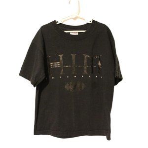 HIM Love Metal Y2k VTG Band Shirt Size Youth Medium Heartagram Black on Black